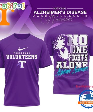 Tennessee Volunteers Ncaa Alzheimer Awareness November Unisex 3D Shirt