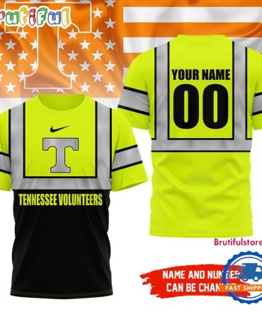 Tennessee Volunteers Ncaa Hi Vis Safety Unisex 3D Shirt