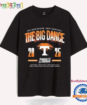 Tennessee Volunteers The Big Dance Ncaa Division I Men’S Basketball March Madness 2025 T Shirt