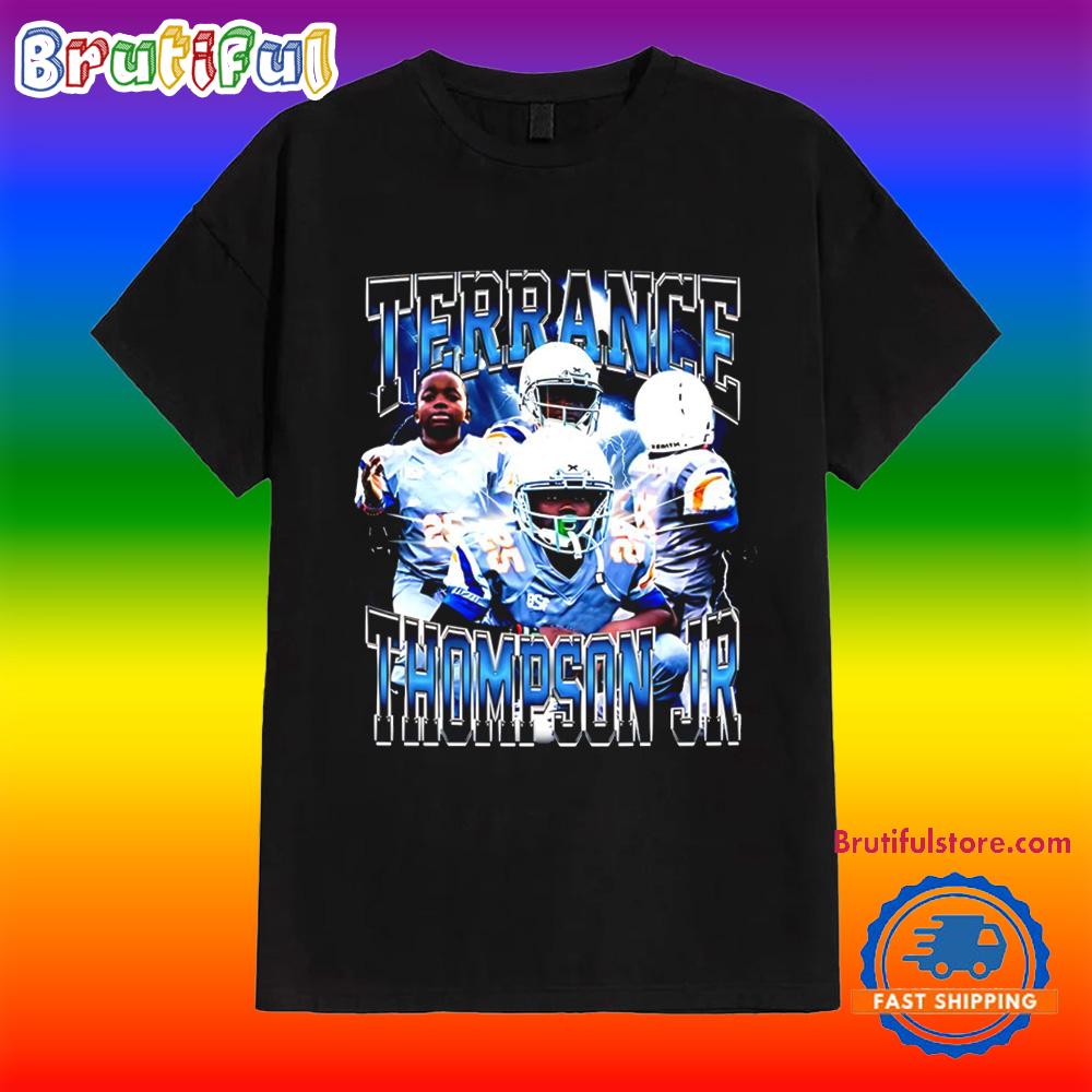 Terrace Thompson Jr Carolina Panthers Player Collage T Shirt