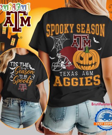 Texas Am Aggies 2025 Ncaa Halloween Spooky Season Vintage T Shirt