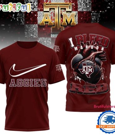 Texas A&M Aggies 2025 Ncaa I Bleed Unisex 3D Shirt