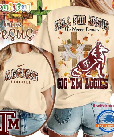 Texas Am Aggies 2025 Ncaa Season Fall For Jesus Unisex 3D Shirt