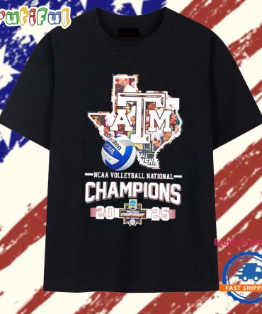 Texas A&M Aggies 2025 Volleyball National Champions State Vintage T Shirt