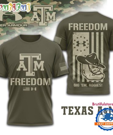 Texas A&M Aggies Ncaa Freedom Under Armour Limited Edition 3D Shirt