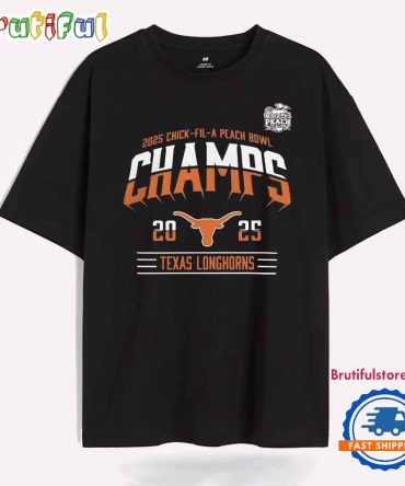Texas Longhorns 2025 Chick-Fil-A Peach Bowl Champs T Shirt