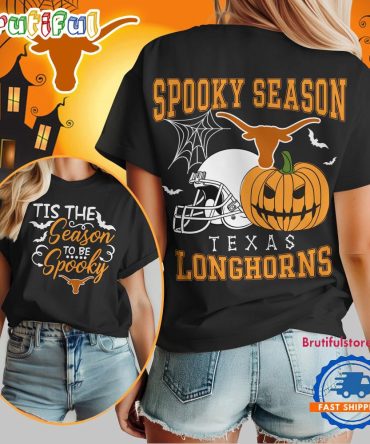 Texas Longhorns 2025 Ncaa Halloween Spooky Season Vintage T Shirt