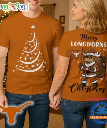 Texas Longhorns 2025 Ncaa Merry Christmas Unisex 3D Shirt