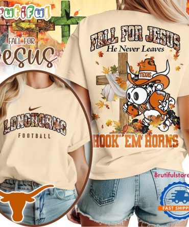 Texas Longhorns 2025 Ncaa Season Fall For Jesus Unisex 3D Shirt