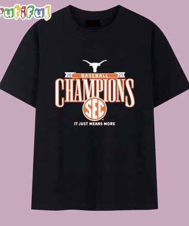 Texas Longhorns 2025 Sec Baseball Regular Season Champions T Shirt