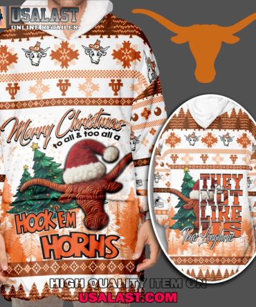 Hot Texas Longhorns Ncaa Premim Blanket Hoodie