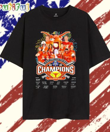 Texas Longhorns Softball National Women’S College World Series 2025 Champions Signature T Shirt