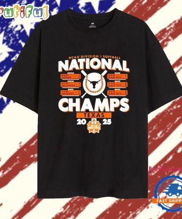 Texas Longhorns Softball World Series Champions Schedule 2025 T Shirt