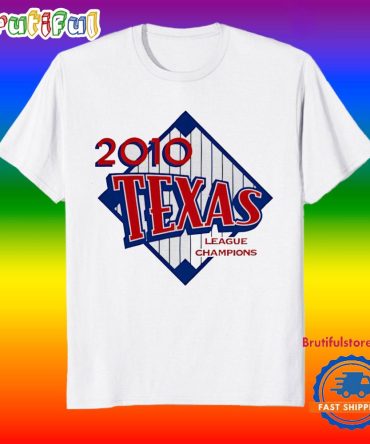 Texas Rangers 2010 World Champions Back To Back T Shirt