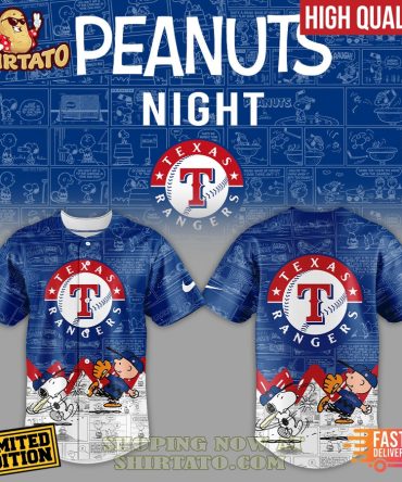 Limited Edition Peanuts Night Texas Rangers Shirt - High Quality & Fast Delivery