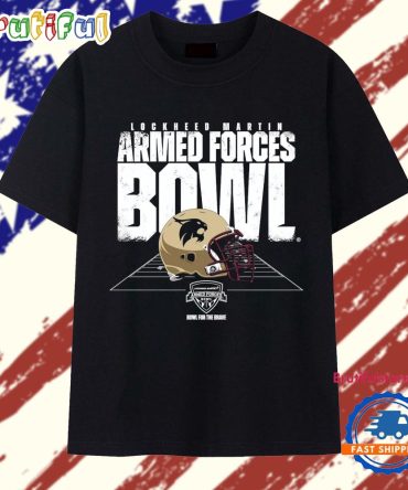 Texas State Bobcats 2026 Armed Forces Bowl Helmet T Shirt