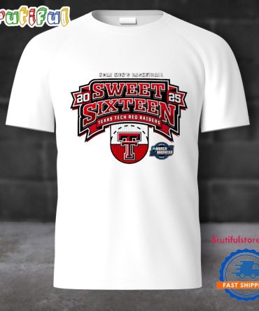 Texas Tech Basketball Sweet 16 Half Court 2025 T Shirt