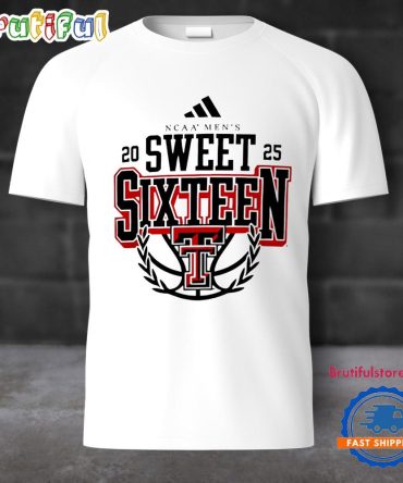 Texas Tech Men Basketball Sweet 16 2025 Locker Room T Shirt