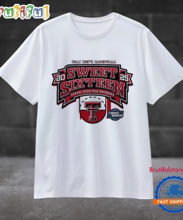 Texas Tech Red Raiders 2025 Ncaa Men’S Basketball Sweet 16 Half Court T Shirt