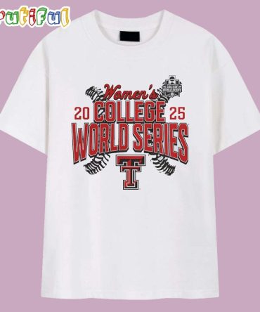 Texas Tech Red Raiders 2025 Ncaa Softball Women’S College World Series Cut Off T Shirt