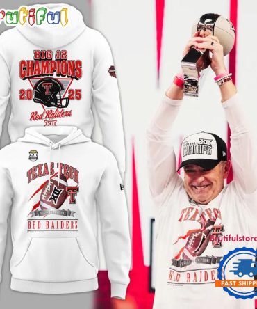 Texas Tech Red Raiders Football 2025 Big 12 Champions Hoodie Shirt