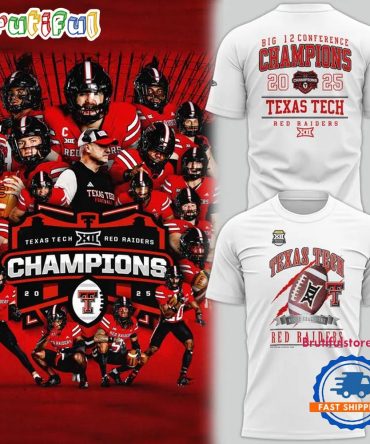 Texas Tech Red Raiders Football Big 12 Conference Champions T Shirt