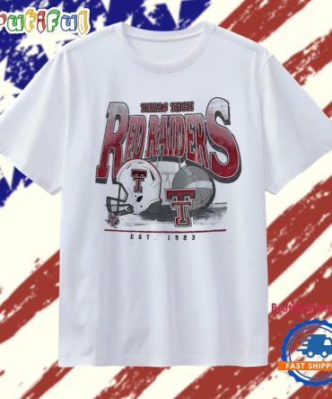 Texas Tech Red Raiders Football Est 1923 Helmet Vintage T Shirt