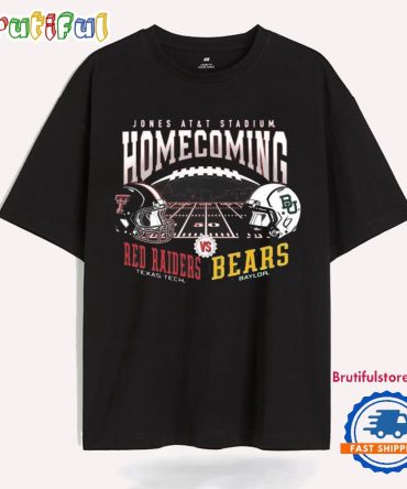 Texas Tech Red Raiders Vs Baylor Bears Helmet Jones At&T Stadium Homecoming 2024 T Shirt