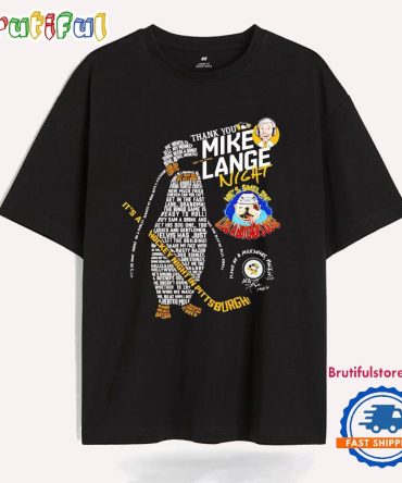 Thank You Mike Lange Night He’S Smilin’ Like A Butcher’S Dog T Shirt