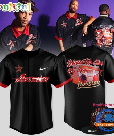 The Astros X Dj Screw Screwed Up Click New Design Baseball Jersey