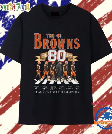 The Browns 80Th 1946-2026 Thank You For The Memories T Shirt