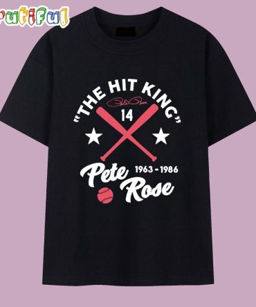 The Hit King Pete Rose 1963 1986 Signature T Shirt
