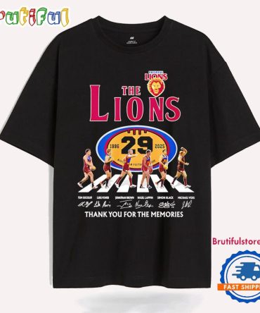 The Lions 29 Anniversary 1996 2025 Thank You For The Memories T Shirt