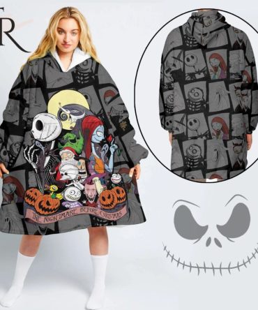 The Nightmare Before Christmas Blanket Hoodie