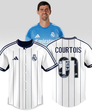 Real Madrid Courtois #01 Jersey - Official 2023/24 Home Kit For Fans
