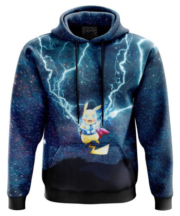 Thor Pikachu Pokemon 3D All Over Print Hoodie