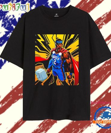 Thor Shai Gilgeous-Alexander Okc Thunder Nba Basketball Comic T Shirt