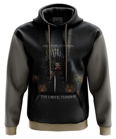 Tiger King Throne 3D All Over Print Hoodie