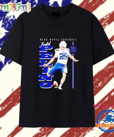 Todd Pelino Illustrated Blue Devil Football T Shirt
