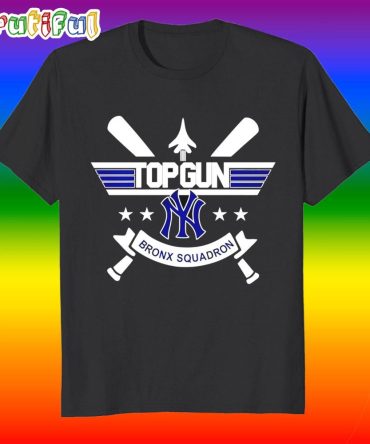 Top Gun Spirit Meets New York Yankees Bronx Squadron T Shirt