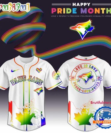 Toronto Blue Jays 2025 Happy Pride Month Limited Edition Baseball Jersey