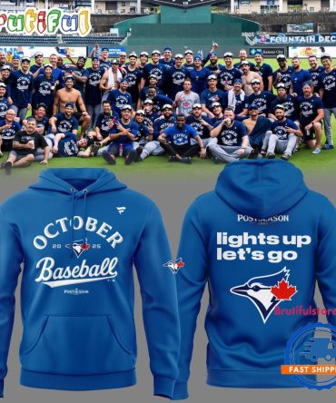 Toronto Blue Jays Fanatics Royal 2025 Mlb Postseason Locker Room Hoodie