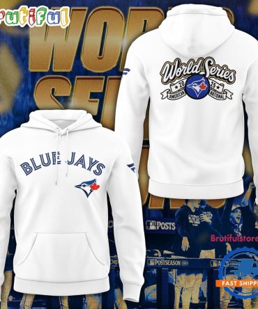Toronto Blue Jays World Series American National 2025 White Hoodie