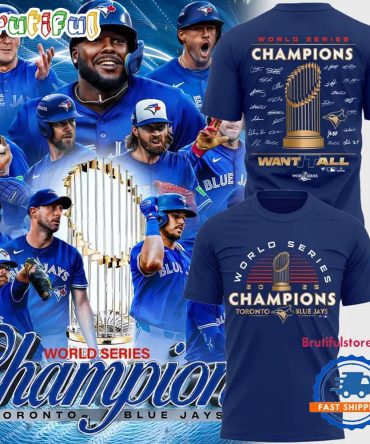 Toronto Blue Jays World Series Champions 2025 New Design Blue T Shirt