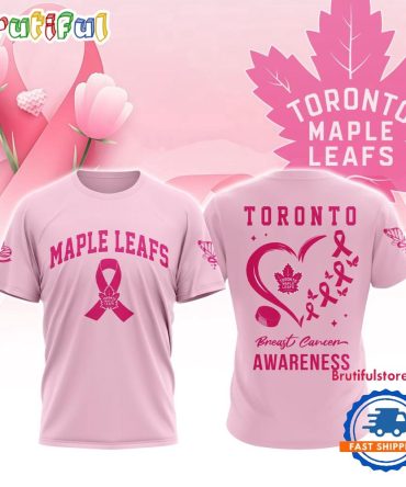 Toronto Maple Leafs 2025 Nhl Pink Breast Cancer Awareness All Over Print Shirt