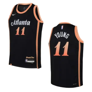 Atlanta Hawks 2022-23 City Edition Youth Trae Young Black Jersey - Alzaintravels