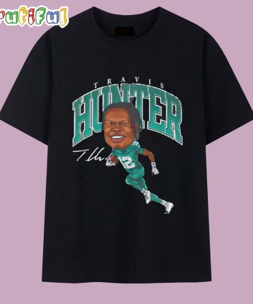 Travis Hunter Jacksonville Jaguars Signature Cartoon T Shirt
