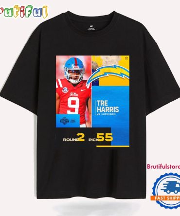 Tre Harris Los Angeles Chargers Pick 2025 Nfl Draft T Shirt