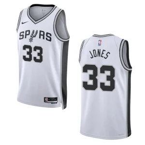 Tre Jones Association Edition San Antonio Spurs 2022-23 White Swingman Jersey - Alzaintravels