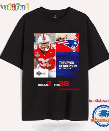 Treveyon Henderson New England Patriots 2025 Nfl Draft Poster T Shirt
